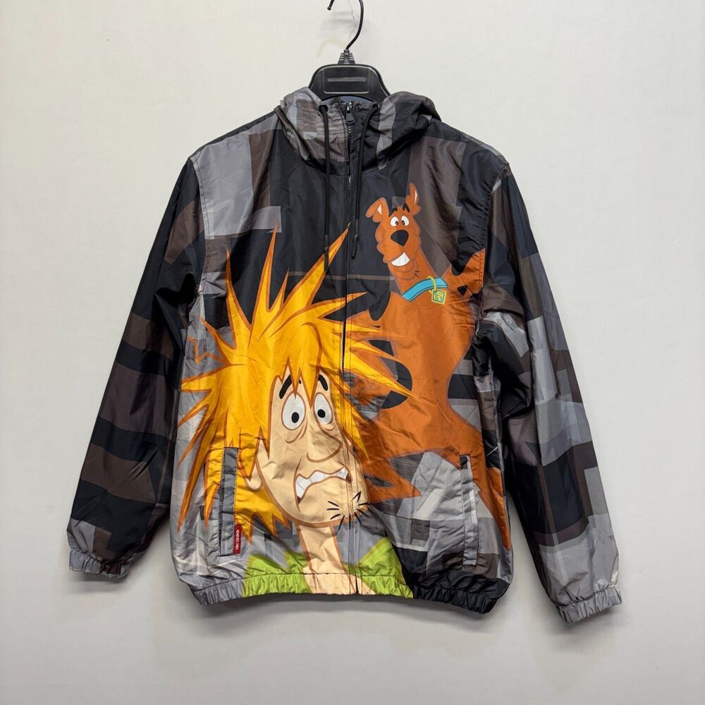 Members Only x Scooby-Doo Men Hooded Windbreaker Jacket Size Medium C107 -24